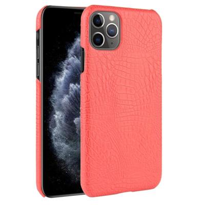 Voor iPhone 11 Pro Max schokbestendige krokodil textuur PC + PU geval (rood)