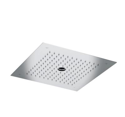 Hoofddouche Hotbath Mate 38x38 cm Inbouw Met Pilaarstraal Geborsteld Nikkel