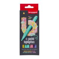 Bruynzeel Markeerstiften Pastel Kleuren 4 Stuks - thumbnail