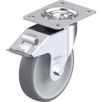 Blickle LE-TPA 160G-FI Zwenkwiel met rem Wieldiameter: 160 mm Draagvermogen (max.): 200 kg 1 stuk(s) - thumbnail