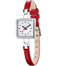 Horlogeband Mondaine BM20070-LILLI / FE22206.30Q Leder Rood 2mm
