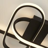 Searchlight Strakke zwarte plafondlampClip - 61774BK - thumbnail