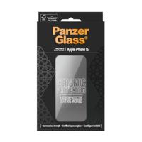 PanzerGlass Ceramic Protection Ultra-Wide Fit 2837 Screenprotector (glas) Apple iPhone 15 1 stuk(s) Krasvast, Anti-vingerafdruk - thumbnail