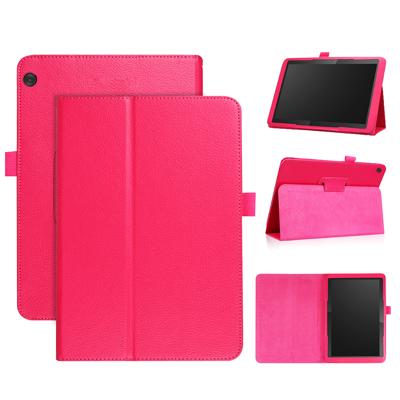 Lunso - Lenovo Tab M10 Gen 1 - Stand flip Bookcase hoes - Roze Lunso - Lenovo Tab M10 Gen 1 - Stand flip Bookcase hoes - Roze