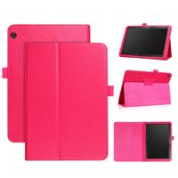 Lunso - Lenovo Tab M10 Gen 1 - Stand flip Bookcase hoes - Roze - thumbnail