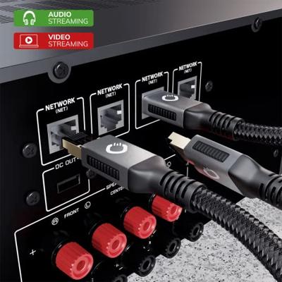 Oehlbach D1C13355 RJ45 Netwerkkabel, patchkabel CAT 8.1 5.00 m Zwart Vergulde steekcontacten, Afgeschermd (drievoudig) 1 stuk(s) Oehlbach D1C13355 RJ45 Netwerkkabel, patchkabel CAT 8.1 5.00 m Zwart Vergulde steekcontacten, Afgeschermd (drievoudig) 1 stuk(s)