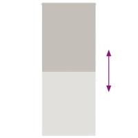 Doucherolgordijn 110x240 cm stofbreedte 106 cm - thumbnail