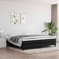 Bedframe zonder matras stof zwart 200x200 cm - thumbnail