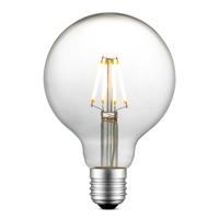 Edison Vintage LED filament lichtbron Globe - Helder - G95 Deco - Retro LED lamp - 9.5/9.5/13.5cm - geschikt voor E27 fitting - Dimbaar - 4W 440lm 3000K - warm wit licht - thumbnail