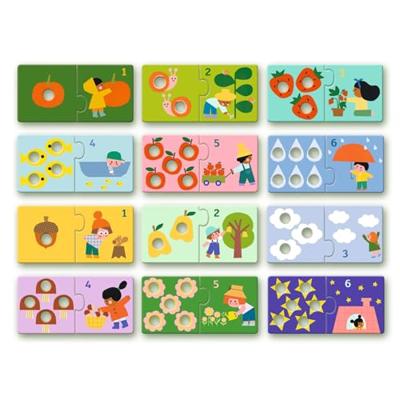 Puzzle Duo eerste cijfers DJECO groen