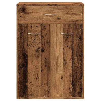VidaXL Schoenenkast 60x35x84 cm bewerkt hout oud houtkleurig