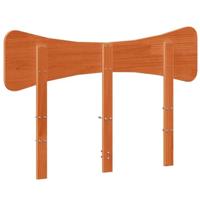 Hoofdbord 135 cm massief grenenhout wasbruin - thumbnail