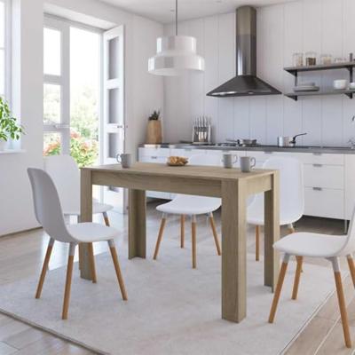 Eettafel 120x60x76 cm bewerkt hout sonoma eikenkleurig