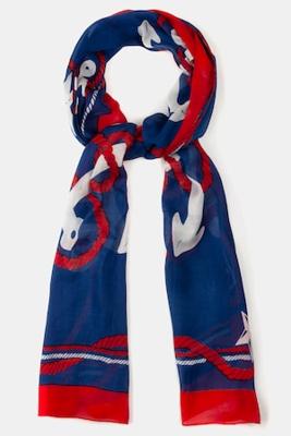 Ulla Popken Sjaal, maritieme motieven, licht - Grote Maten Ulla Popken Sjaal, maritieme motieven, licht - Grote Maten