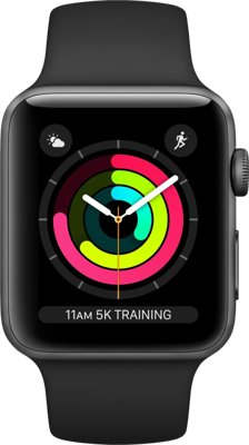 Apple Watch Series 3 38 mm OLED Grijs GPS