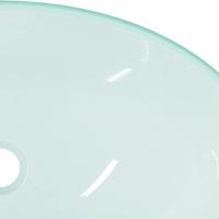 VidaXL Wasbak 54,5x35x15,5 cm gehard glas mat - thumbnail