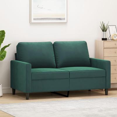 Tweezitsbank 120 cm fluweel donkergroen Tweezitsbank 120 cm fluweel donkergroen