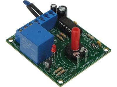 Whadda Soldeerkit, DIY, thermostat voor algemeen gebruik, uitgangsrelais met LED, NTC temperatuurssensor