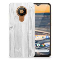 Nokia 5.3 | Bumper Hoesje | White Wood - thumbnail