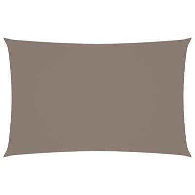 Zonnescherm rechthoekig 4x7 m oxford stof taupe