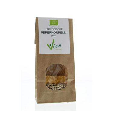 Vitiv Peperkorrels wit bio 40 Gram