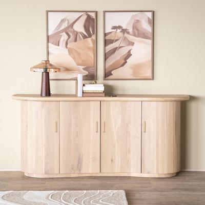 Eleonora Dressoir 'Josh' Eiken, 180cm, kleur Naturel Eleonora Dressoir 'Josh' Eiken, 180cm, kleur Naturel