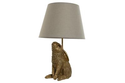 Bureaulamp Home ESPRIT Beige Gouden Hars 50 W 220 V 30 x 30 x 58 cm