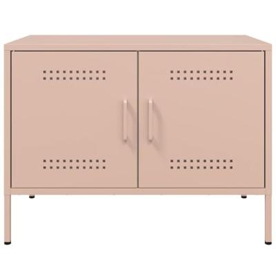 Tv-meubel 68x39x50,5 cm staal roze