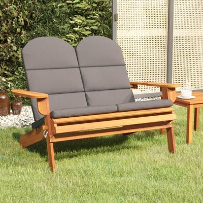 Tuinbank Adirondack met kussens 126 cm massief acaciahout