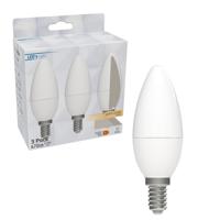 LED lampen met kleine E14 fitting - Warm wit licht - 8W/60W - 3PACK - thumbnail