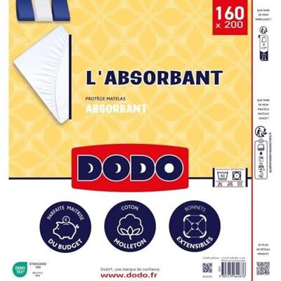 Absorberende matrasbeschermer - Polyester - 160x200 cm - Dodo Absorberende matrasbeschermer - Polyester - 160x200 cm - Dodo