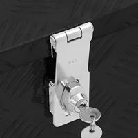 Opbergbox 70x31x27 cm aluminium zwart - thumbnail