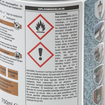 Hammerite Metaallak Direct over Roest Hamerslag - H160 Zwart