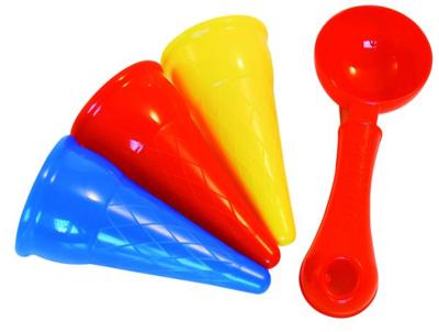 Adriatic Strandsetje ijslepel+hoorntjes