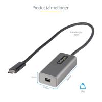 Adapter USB-C naar Mini DisplayPort Startech CDP2MDPEC Zwart/Gris - thumbnail