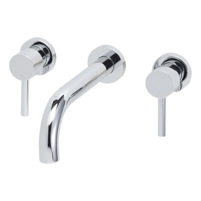 Wiesbaden Caral 2-knops wastafel-afbouwdeel chroom