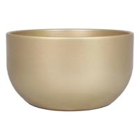 Schaal boule d26h14cm parelgoud 3x - thumbnail