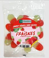 Damhert Fraiskes strawberry zonder suikers 100 Gram - thumbnail