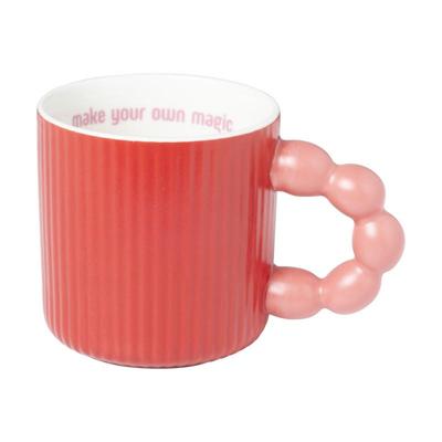 Mok make your own magic - roze/rood - 320 ml - Happy at Home by Sanny Mok make your own magic - roze/rood - 320 ml - Happy at Home by Sanny