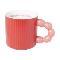 Mok make your own magic - roze/rood - 320 ml - Happy at Home by Sanny - thumbnail