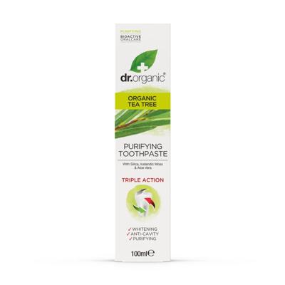 Dr Organic Tea Tree Purifying Toothpaste Dr Organic Tea Tree Purifying Toothpaste