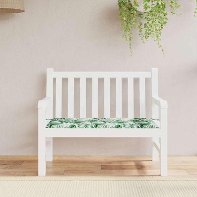 VidaXL Stoel pad blad bladpatroon 100 x 50 x 3 cm oxford stof