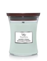 WoodWick medium candle sagewood & seagrass - thumbnail