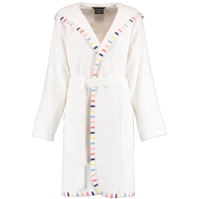 Cawö Cawö Dames Badjas 3345 Weiss-weiss 44