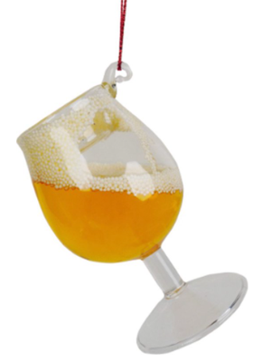 Ornament plastic bier glas l8.5cm II Kurt S. Adler - Kurt s adler