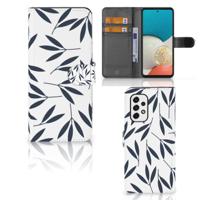 Samsung Galaxy A53 Hoesje Leaves Blue - thumbnail