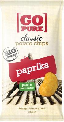 Go Pure Chips paprika bio 125 Gram