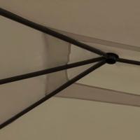 Prieel met paalhoezen 160 g/m² 3x4x2,6 m taupe - thumbnail