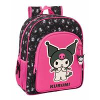 Schoolrugzak Kuromi Zwart Fuchsia 32 x 38 x 12 cm - thumbnail