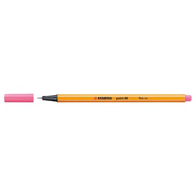STABILO point 88, premium fineliner 0.4 mm, roze, per stuk STABILO point 88, premium fineliner 0.4 mm, roze, per stuk